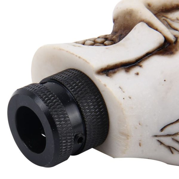 Universal Skull Head Shape ABS Manual or Automatic Gear Shift Knob with Three Rubber Covers Fit for All Car (White) - Image 4