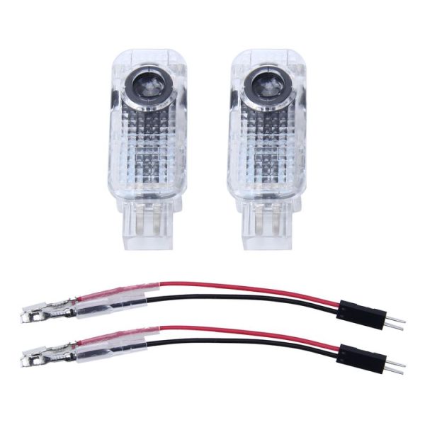 2 PCS LED Car Door Welcome Logo Car Brand 3D Shadow Light for Audi - Image 5
