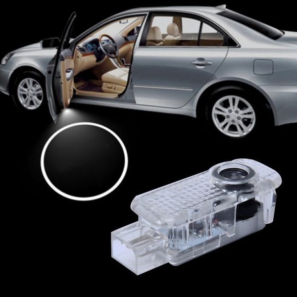 2 PCS LED Car Door Welcome Logo Car Brand 3D Shadow Light for Audi - Image 6