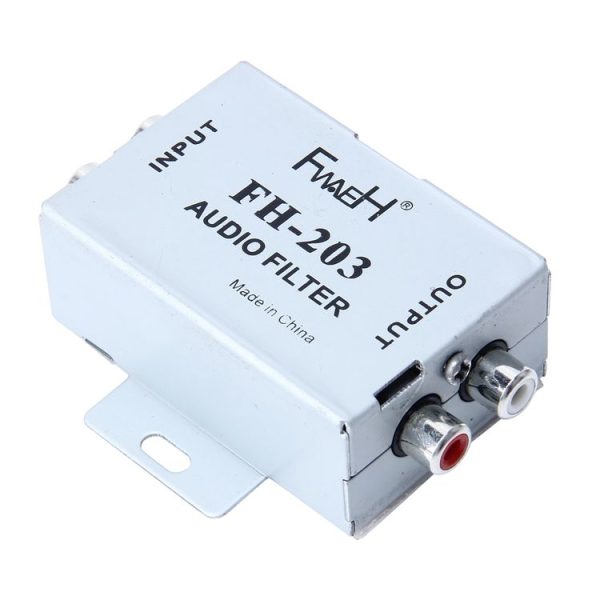 FH-203 12V Vehicle Car Audio Amplifier Noise Filter RCA Plug Loop Isolator for DVD Stereos - Image 2