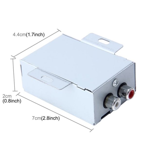 FH-203 12V Vehicle Car Audio Amplifier Noise Filter RCA Plug Loop Isolator for DVD Stereos - Image 3
