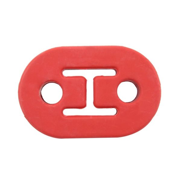 Universal Car Two Holes Adjustable Rubber Mounting Bracket Exhaust Tube Hanging Rubber Tube Car Exhaust Pipe Hanging Shackle Hanging Exhaust Hanging From Ear (Red) - Image 4