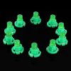 10PCS 2W T4.2 Wedge Instrument Panel LED Light Dashboard Gauge Cluster Indicator Lamp Bulb (Green Light)