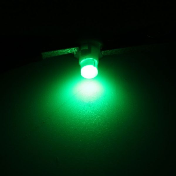 10PCS 2W T4.2 Wedge Instrument Panel LED Light Dashboard Gauge Cluster Indicator Lamp Bulb (Green Light) - Image 6