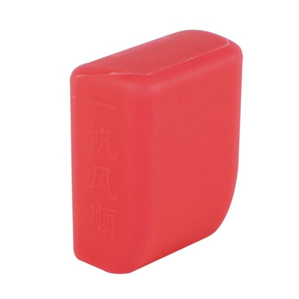 Safe Rubber Car Seat Belt Clips Locking Buckles Protective Cover (Red) - Image 2