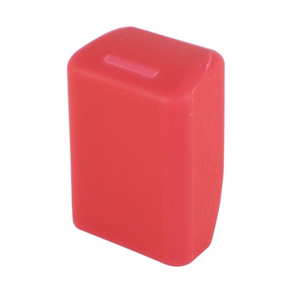 Safe Rubber Car Seat Belt Clips Locking Buckles Protective Cover (Red) - Image 3