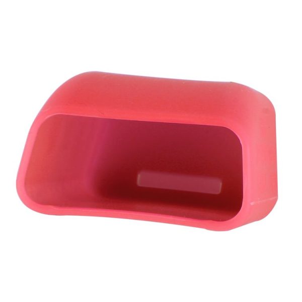 Safe Rubber Car Seat Belt Clips Locking Buckles Protective Cover (Red) - Image 4