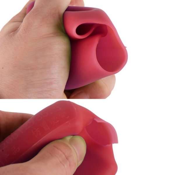 Safe Rubber Car Seat Belt Clips Locking Buckles Protective Cover (Red) - Image 5