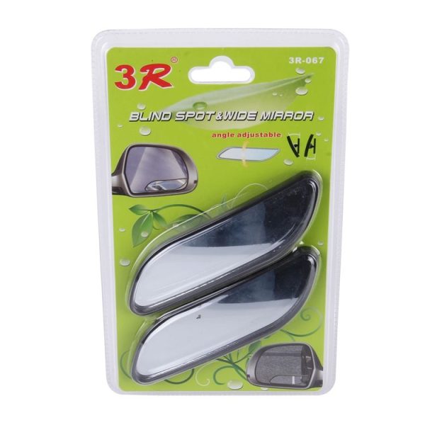 3R-067 2 PCS Car Blind Spot and Wide Rear View Wide Angle Adjustable Mirror (Black) - Image 6
