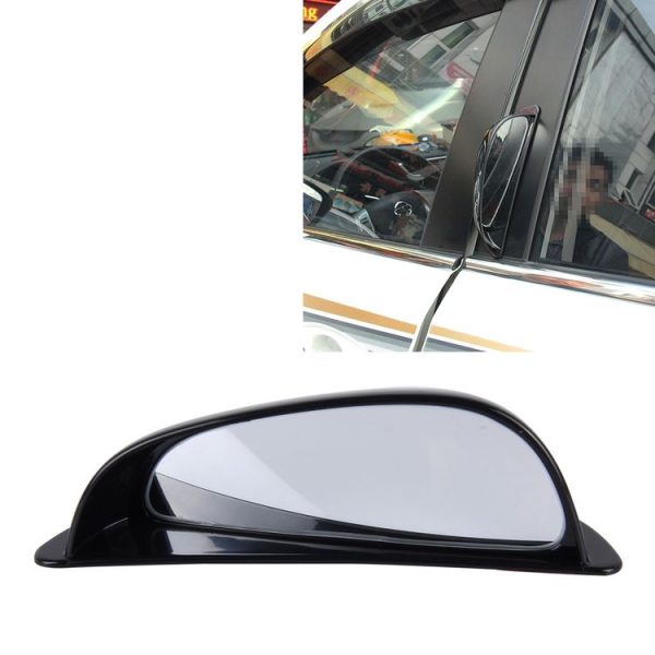 3R-090 Car Blind Spot Rear View Wide Angle Mirror, Right (Black)