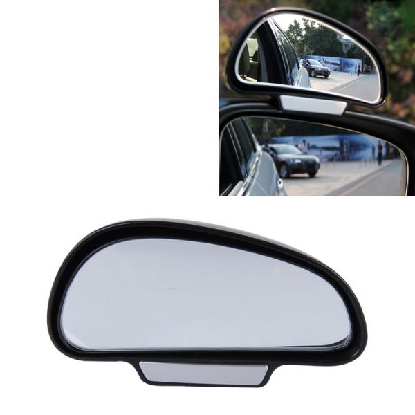 3R-092 Car Blind Spot Right Rear View Wide Angle Adjustable Mirror (Black)