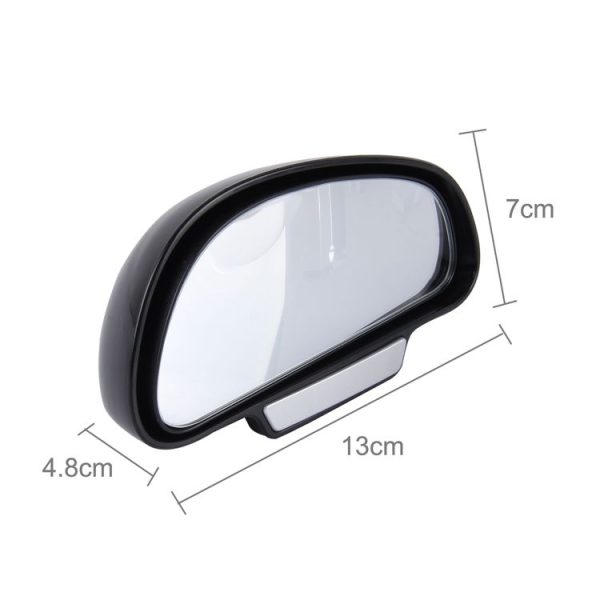 3R-092 Car Blind Spot Right Rear View Wide Angle Adjustable Mirror (Black) - Image 4