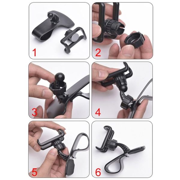 Multi-function Vehicle Navigation Frame Dashboard Car Mount Phone Holder, with Air Outlet - Image 10
