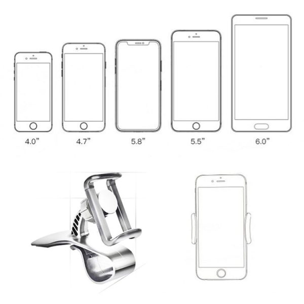 Multi-function Vehicle Navigation Frame Dashboard Car Mount Phone Holder, with Air Outlet - Image 9