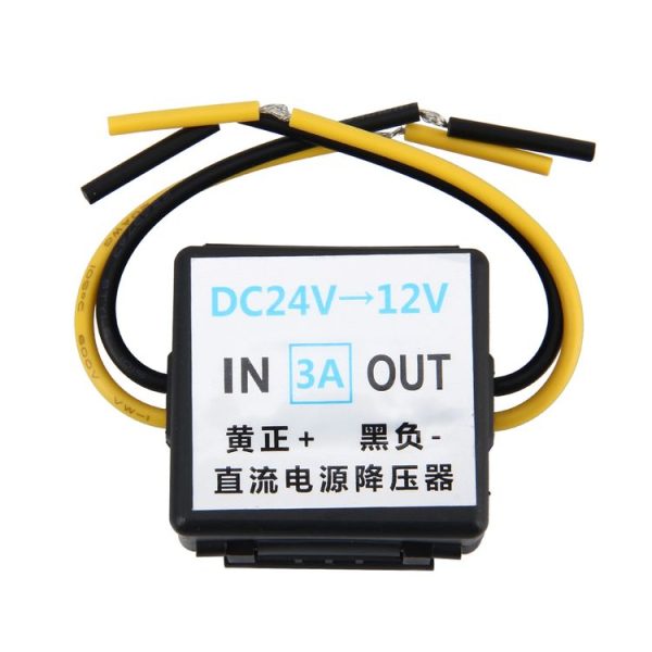 DC 24V to 12V Car Power Step-down Transformer, Rated Output Current: 3A - Image 4