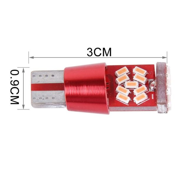 2 PCS T10 5W 27 SMD-3014 LEDs Car Clearance Light Lamp, DC 12V (Pink Light) - Image 4
