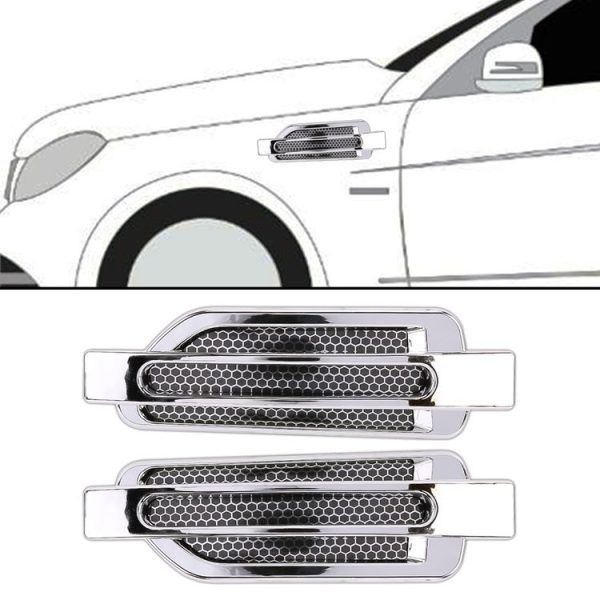 2 PCS Car-Styling Random Decorative Sticker (Silver)