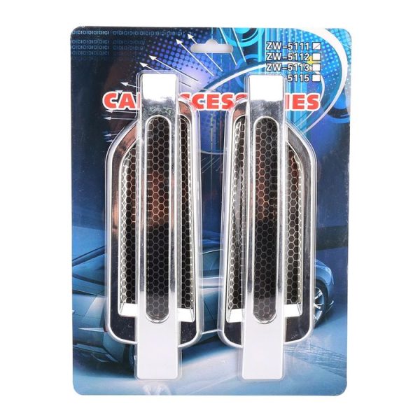 2 PCS Car-Styling Random Decorative Sticker (Silver) - Image 6