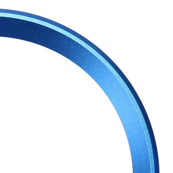 2 PCS Car Logo Decorative Circle Steering Wheel Decoration Ring Sticker Logo Car Styling Modification Car Front Logo Ring Decoration Rear Cover Trim Hood Emblem Rings for BMW 5 Series (Blue) - Image 4