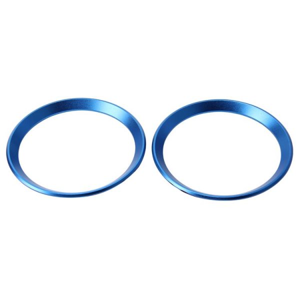 2 PCS Car Logo Decorative Circle Steering Wheel Decoration Ring Sticker Logo Car Styling Modification Car Front Logo Ring Decoration Rear Cover Trim Hood Emblem Rings for BMW 5 Series (Blue) - Image 5