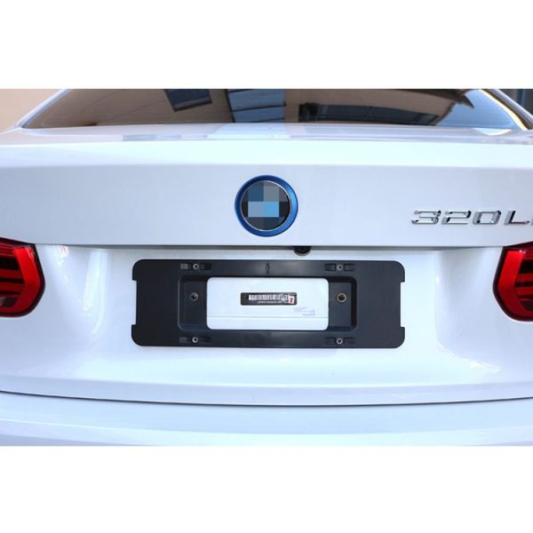 2 PCS Car Logo Decorative Circle Steering Wheel Decoration Ring Sticker Logo Car Styling Modification Car Front Logo Ring Decoration Rear Cover Trim Hood Emblem Rings for BMW 5 Series (Blue) - Image 7