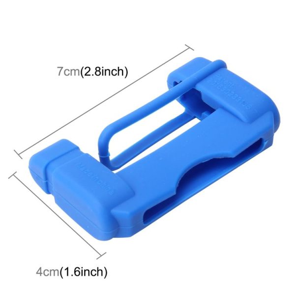 Universal Adjustable Car Seat Belt Buckle Plug Protective Cover Case Seat Belt Buckle (Blue) - Image 3