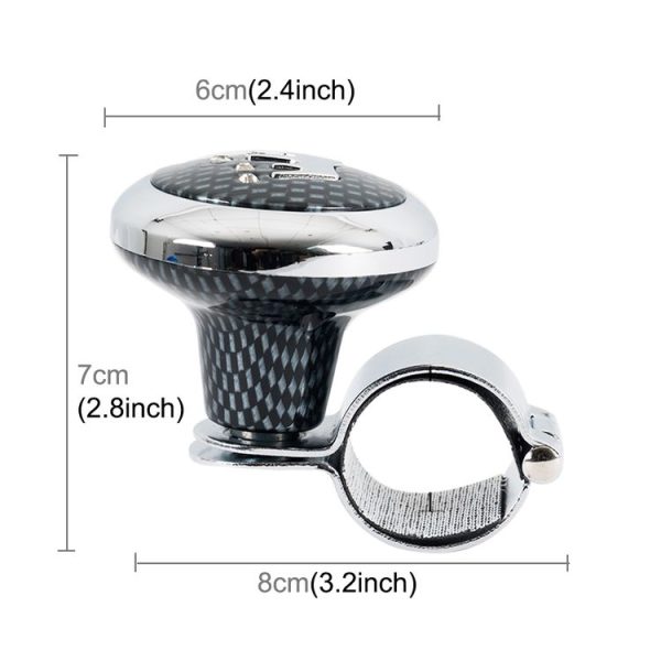 Car Auto Universal Steering Wheel Spinner Knob Auxiliary Booster Aid Control Handle Car Steering Wheel Booster Wheel Strengthener Auto Spinner Knob Ball - Image 4