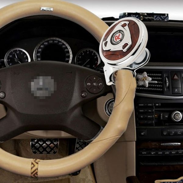 Car Auto Universal Steering Wheel Spinner Knob Auxiliary Booster Aid Control Handle Car Steering Wheel Booster Wheel Strengthener Auto Spinner Knob Ball - Image 4