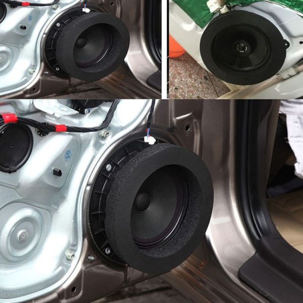2 PCS Car Sound Insulation Speaker Soundproof Cotton with Self Adhesive Car Sound Insulation Cotton, Outer Diameter: 19.5 cm, Inner Diameter: 14.3 cm - Image 9