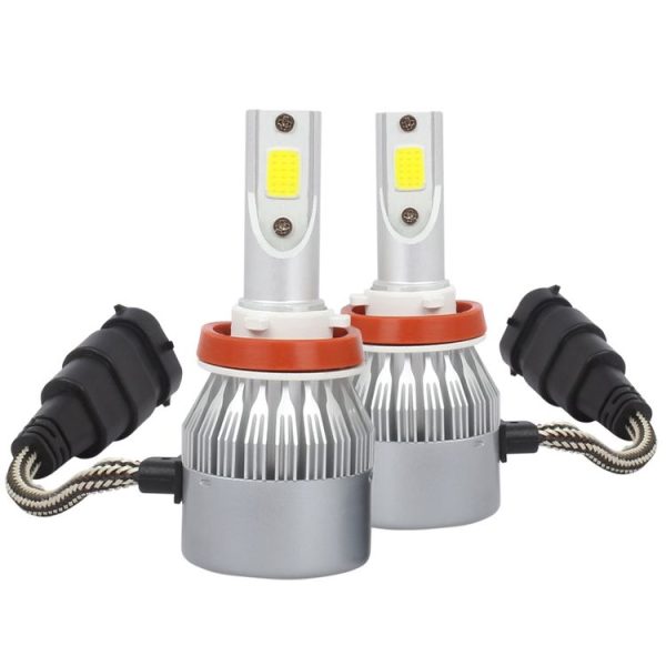 2 PCS H8 / H9 / H11 18W 1800 LM 8000K IP68 Casnbus Constant Current Car LED Headlight with 2 COB Lamps, DC 9-36V (Ice Blue Light) - Image 2