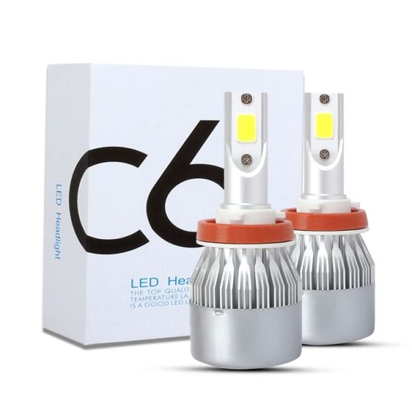 2 PCS H8 / H9 / H11 18W 1800 LM 8000K IP68 Casnbus Constant Current Car LED Headlight with 2 COB Lamps, DC 9-36V (Ice Blue Light) - Image 4
