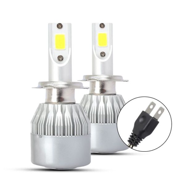 2 PCS H7 18W 1800 LM 8000K IP68 Casnbus Constant Current Car LED Headlight with 2 COB Lamps, DC 9-36V (Ice Blue Light) - Image 2