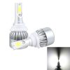 2 PCS 9006 18W 1800 LM 6000K IP68 Casnbus Constant Current Car LED Headlight with 2 COB Lamps, DC 9-36V (White Light)