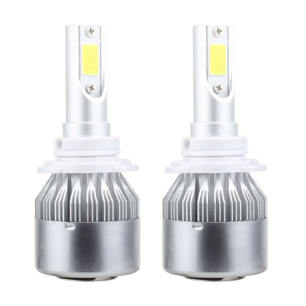 2 PCS 9006 18W 1800 LM 6000K IP68 Casnbus Constant Current Car LED Headlight with 2 COB Lamps, DC 9-36V (White Light) - Image 2