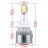 2 PCS 9006 18W 1800 LM 6000K IP68 Casnbus Constant Current Car LED Headlight with 2 COB Lamps, DC 9-36V (White Light) - Image 3