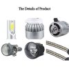 2 PCS 9006 18W 1800 LM 6000K IP68 Casnbus Constant Current Car LED Headlight with 2 COB Lamps, DC 9-36V (White Light) - Image 4