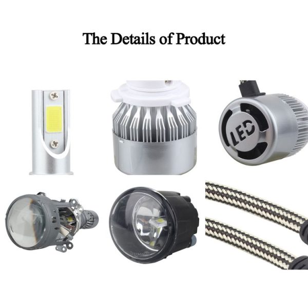 2 PCS 9006 18W 1800 LM 6000K IP68 Casnbus Constant Current Car LED Headlight with 2 COB Lamps, DC 9-36V (White Light) - Image 4