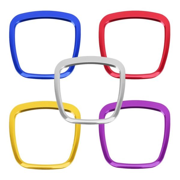 Car Auto Steering Wheel Decorative Ring Cover Trim Sticker Decoration for Audi (Silver) - Image 4