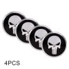4 PCS Car-Styling Skull Pattern Wheel Hub Decorative Sticker, Diameter: 5.8cm - Image 5
