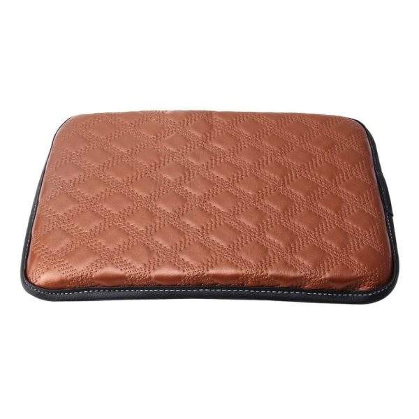 Universal Comfortable Automotive Armrest Mats Car Armrests Cover Vehicle Center Console Arm Rest Seat Box Soft Mats Cushion, Size: 29.5*21cm (Brown) - Image 5