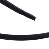 2 PCS 45cm Car Stickers Rubber Large Round Arc Strips Universal Fender Flares Wheel Eyebrow Decal Sticker Eyebrow Car-covers Black Striped Round Arc Strips - Image 3