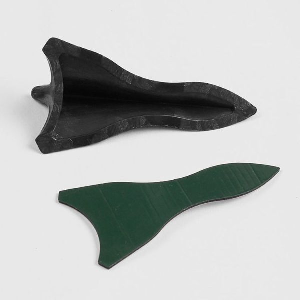 10 PCS Universal Car Carbon Fiber Shark Fin Diffuser Vortex Generator Roof Spoiler - Image 4