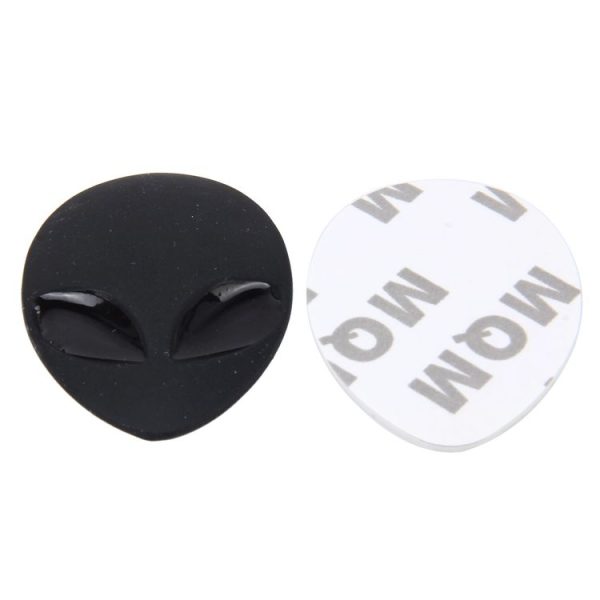 Wizard Head Shape Auto Sticker 3D Metal Fashion Car Stickers (Black) - Image 5