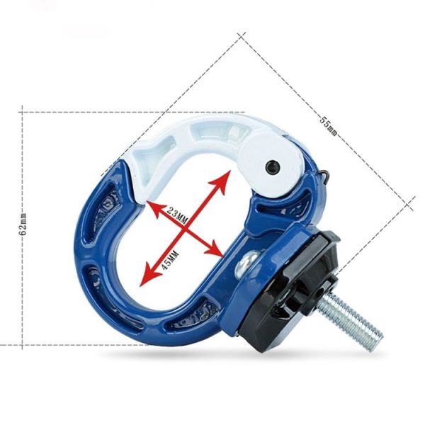Durable Aluminum Alloy Bag Hook for Motorcycle / Bicycle (Red) - Image 5