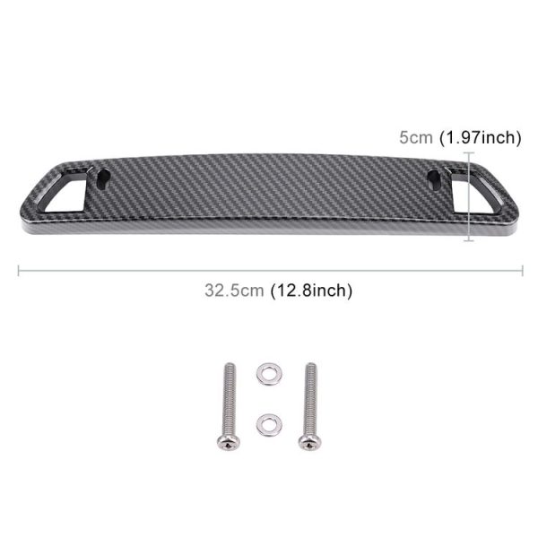 Universal Car License Holder Number Plate Frame Full Carbon Fiber License Plate Holder - Image 5