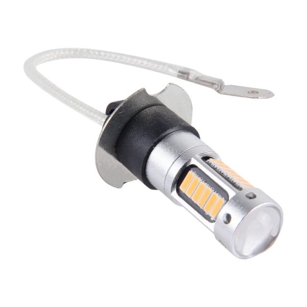 2 PCS H3 10W 30 SMD-4014 LEDs Car Fog Light, DC 12V (Orange Light) - Image 3