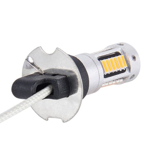 2 PCS H3 10W 30 SMD-4014 LEDs Car Fog Light, DC 12V (Orange Light) - Image 4
