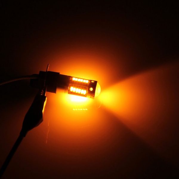 2 PCS H3 10W 30 SMD-4014 LEDs Car Fog Light, DC 12V (Orange Light) - Image 6