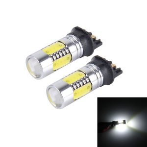 2 PCS PW24W 400 LM 6000K 7.5W Car Fog Light with 5 COB LEDs, DC 12V (White Light)