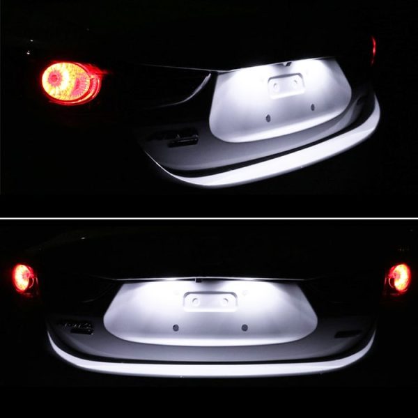2 PCS DC 12V 3W 150LM 6000K LED License Plate Light 18LEDs SMD-3528 Bulbs Lamps for Land Rover - Image 8